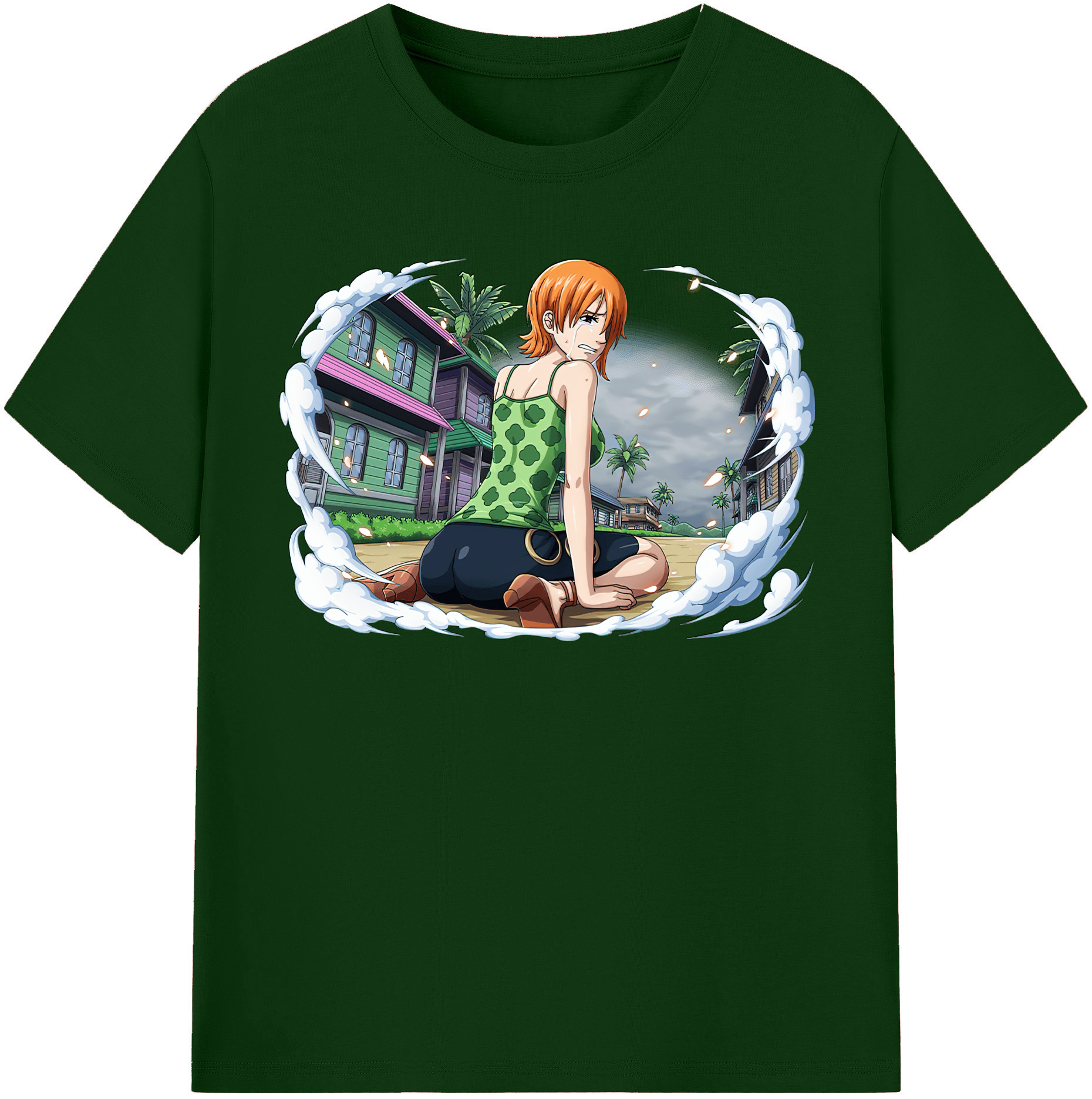 ワンピース ナミ ONE PIECE Nami 綿100％半袖Tシャツ（フロントプリント）